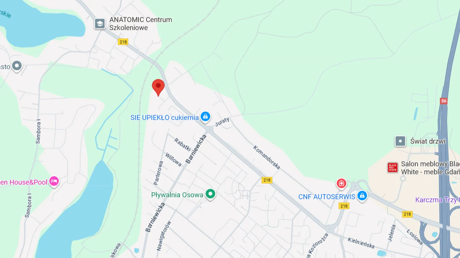 Lokalizacja SezaLabs Gdańsk Osowa